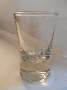 VINTAGE CLEAR SHOT GLASS - Picture 1 of 3