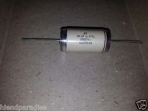 1X NOS RFT GERMANY 40nF 40000pF 3000V 5% HI END STYROFLEX POLYSTYRENE AUDIO CAP! - Picture 1 of 1