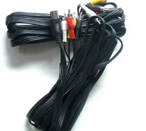 CAVO AUDIO RCA 4XDIN 5 POLI PROLUNGA 4 RCA A DIN 5 POLI  5 METRI KIT 2 PEZZI - Picture 1 of 1