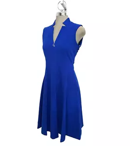NWT Calvin Klein Elegant  Women's size 6 Regatta Blue Fit & Flare Dress - Picture 1 of 8