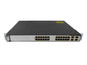 Cisco Switch WS-C3750G-24TS-S1U 24Ports 1000Mbits 4Ports SFP 1000Mbits Managed - Bild 1 von 5