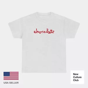 chocolate skateboards Vintage Logo Red White Retro Classic Skate TShirt Print - Picture 1 of 17