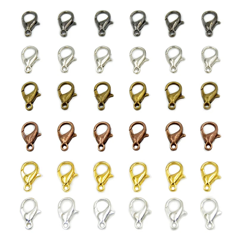 Lobster Claws Clasp Suitable for Necklace Bracelets Jewelry 10mm 12mm 15mm - Image 1 of 1