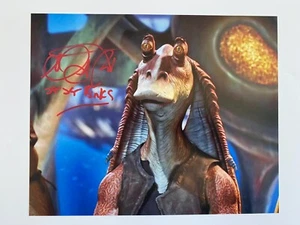 AHMED BEST In-Person signiertes Autogramm 20x25cm Star Wars - Picture 1 of 1