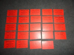 1960 Milton Bradley "The Game of Life" Replacement Cards - 24 Cards Complete - Picture 1 of 11
