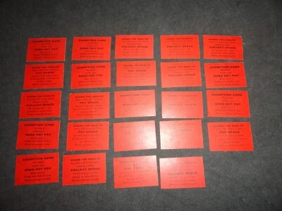 1960 Milton Bradley "The Game of Life" Replacement Cards - 24 Cards Complete - Image 1 of 4