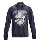 Under Armour Project Rock Męska bluza z kapturem Rival Fleece Disrupt Purple Rozmiar X-LARGE XL