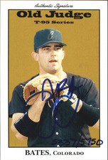 1995 Signature Rookies Old Judge Signatures #5 Jason Bates Auto/5750