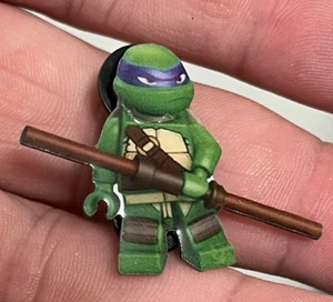 Tmnt Donatello Lego Printed pin teenage mutant ninja turtles - Picture 1 of 5