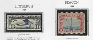 LINDBERGH & BEACON AIRMAILS (C10/C11) MNH $22 - Picture 1 of 3