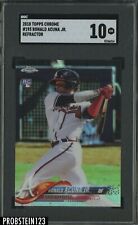 2018 Topps Chrome Refractor #193 Ronald Acuna Jr. Braves RC Rookie SGC 10