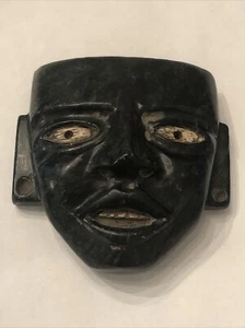 Pre-Columbian Aztec / Mayan Face Mask Pendant - Picture 1 of 9