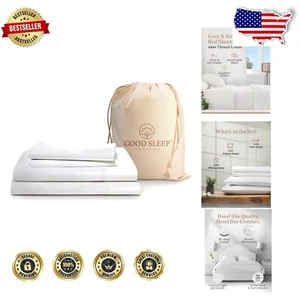 Luxury 1000 Thread Count Egyptian Cotton Twin XL Sheet Set - Soft & Breathable - Picture 1 of 9