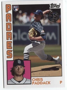 2019 Topps Update CHRIS PADDACK RC 1984 Topps Baseball -SAN DIEGO PADRES- #84-15 - Picture 1 of 1