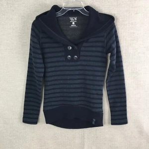Mountain Hardwear Women's Sevina Hooded Sweater XS Navy Blue Stripe - Picture 1 of 7