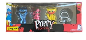 Poppy Playtime Official Collectable Figure 4-Pack Huggy Wuggy Boogie Bot NEW - Picture 1 of 2