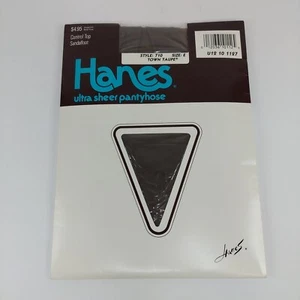 Hanes Ultra Sheer Strumpfhose Größe E Town Taupe Farbe Neu aus altem Lagerbestand Style: 710 Vintage  - Bild 1 von 2