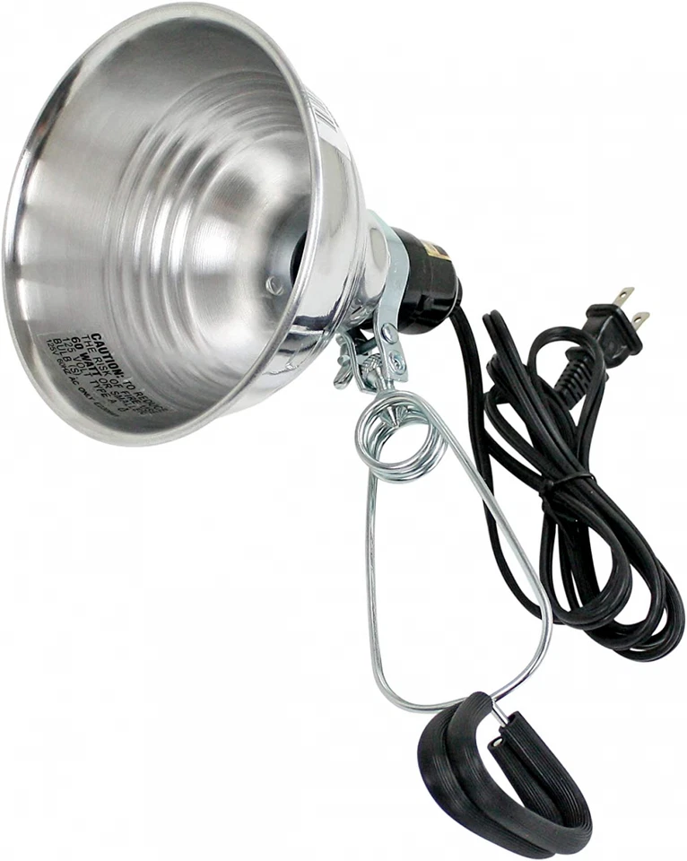 Prime CL060506 Reflector Clamp Lamp With 6-feet 18/2 Spt-2 Cord 5.5-inch