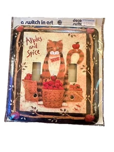 Vintage Switch In Art Äpfel Gewürz Katze Korb Deko Haus Licht Strg Abdeckung - Bild 1 von 2