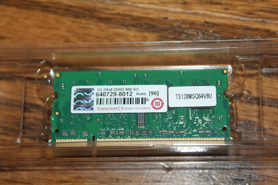 Transcend 1G 1Rx8 DDR2 800 SO Memory - Lot of 10 640729-8012 - Image 1 of 2