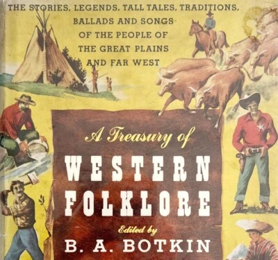 Treasury Of Western Folklore Collection 1964 HC Short Stories Book Legends E66 - Image 1 of 4