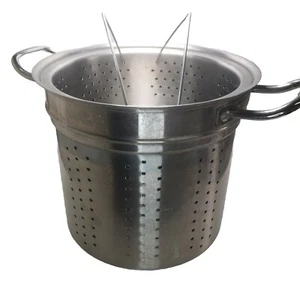 Kirkland Colino/Vaporiera in Acciaio Inox 10 Quart con Cestello Piccolo - Foto 1 di 7