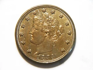 1883 BU+ to BU *Without Cents* Liberty V Nickel,  Nice Better Grade Vintage Coin - Picture 1 of 18