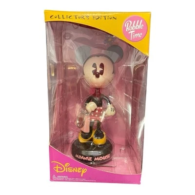 Disney Minnie Mouse Bobble Time Collector's Edition Figurine Clock - Image 1 of 4