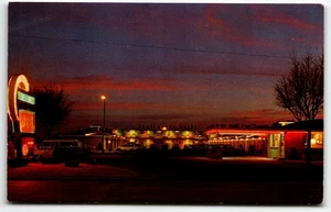 Postkarte Tumbleweed Motel Liberal Kansas KS UNP Chrome - Bild 1 von 2