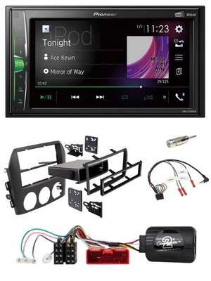 Pioneer 2DIN Lenkrad DAB USB Bluetooth Autoradio für Mazda MX 5 NC 05-08 schwarz - Bild 1 von 4