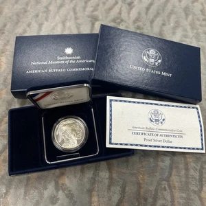 2001-P American Buffalo - Proof Silver Dollar - Box & COA - Picture 1 of 6