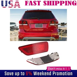 Par de luces reflectoras de parachoques trasero para Jeep Grand Cherokee Compass Dodge Journey* - Imagen 1 de 15