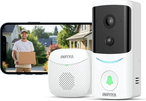 Video Doorbell Camera Wireless-2K Outdoor Front Door Camera with Chime Included  - Picture 1 of 12