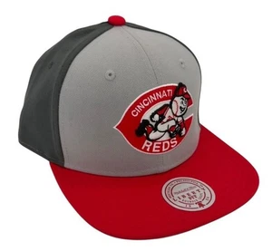 Cincinnati Reds Mitchell & Ness Triple Tone Liberty Fit Snapback Hat Cap - Picture 1 of 8