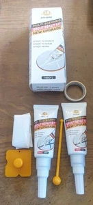Kit Riparazione Stucco Piastrelle, Confezione da 2 Riempitivo Stucco, Asciugatura Rapida e Impermeabile Grigio  - Foto 1 di 5