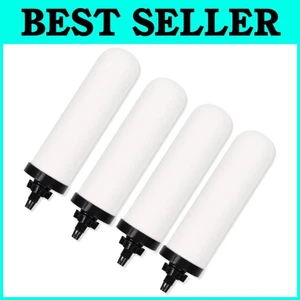 4-Pack 7-Inch Ceramic Water Filters with Activated Carbon for Clean Drinking - Picture 1 of 9