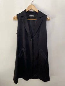 Alice + Olivia Indiana Blazer Mini Dress Tuxedo Black Sleeveless Women’s 6? - Picture 1 of 9