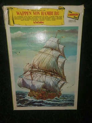 RARE Vintage 1965 Lindberg Wappen Von Hamburg Model Ship  - Image 1 of 3