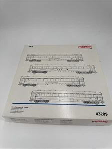 HO SCALE MARKLIN 43209 DB LORELEY SET OF (4) EXPRESS PASSENGER TRAIN CARS - Picture 1 of 9