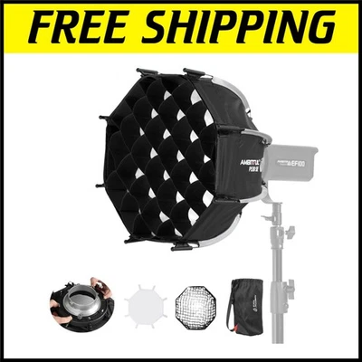Softbox de 11,8" con rejilla de panal y difusores para control de iluminación superior Foto 1 de 4