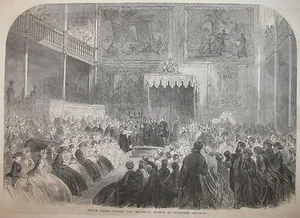 PRINCE ALFRED MUSEUM EDINBURGH ENGLAND 1866 ILLUSTRIERT LONDON NEWS - Bild 1 von 2