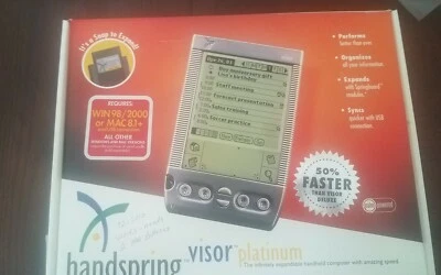 handspring visor platinum PDA Staples handheld computer-SHIPS SAME BUSINESS DAY  - Image 1 of 4