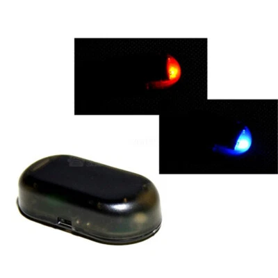 Falsa luz de alarma LED solar para coche sistema de seguridad robo flash accesorios para coche. Foto 1 de 4