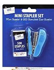 Mini Stapler Set With 500 Staples and Small Stapler Office Home School Red, Blue