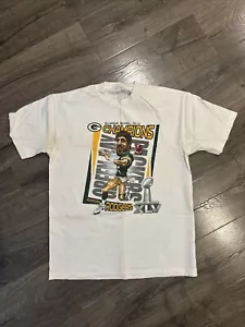 Green Bay Packers Aaron Rodgers Super Bowl XLV MVP Large T-Shirt NIE GETRAGEN - Bild 1 von 5