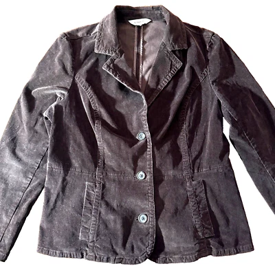 Chaqueta Blazer St. John’s Bay Pana Marrón Para Mujer Talla XL Bolsillos Abotonados Foto 1 de 4