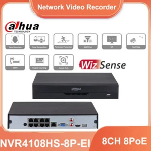 Grabadora de video en red Dahua 8 canales 8POE 4K NVR AI WizSense 16 MP NVR4108HS-8P-EI - Imagen 1 de 5