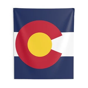 Colorado, Colorado flag indoor Wall Tapestries - Picture 1 of 9