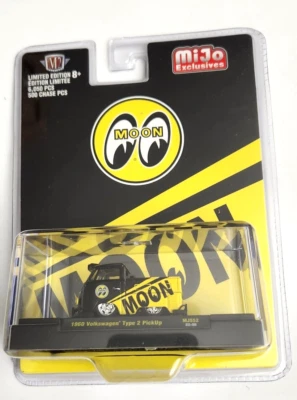 M2 MACHINES 1960 VOLKSWAGEN TYPE 2 PICKUP Black+Yellow  - 2022 MOONEYES - Image 1 of 3