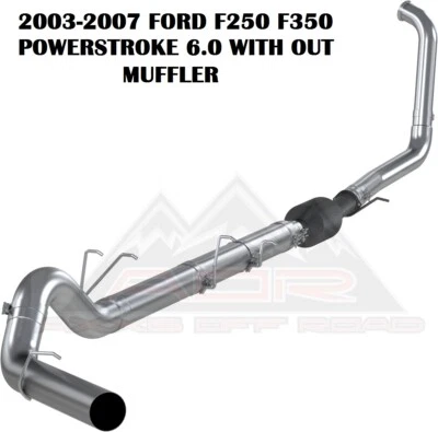MBRP 4" ESCAPE 03-07 FORD POWERSTROKE 6.0L DIÉSEL F250 SIN SILENCIADOR Foto 1 de 4